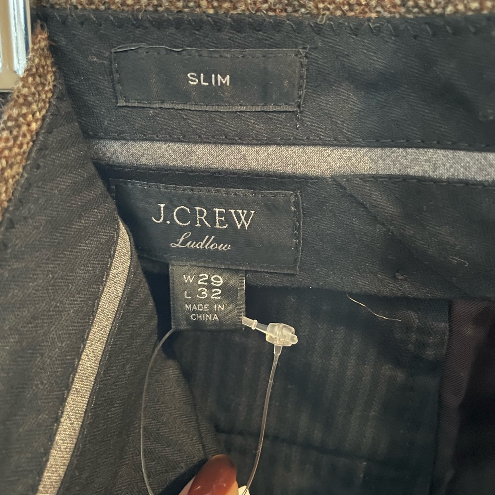 J. Crew Ludlow Slim Fit Trousers - Black - Picture 2 of 5